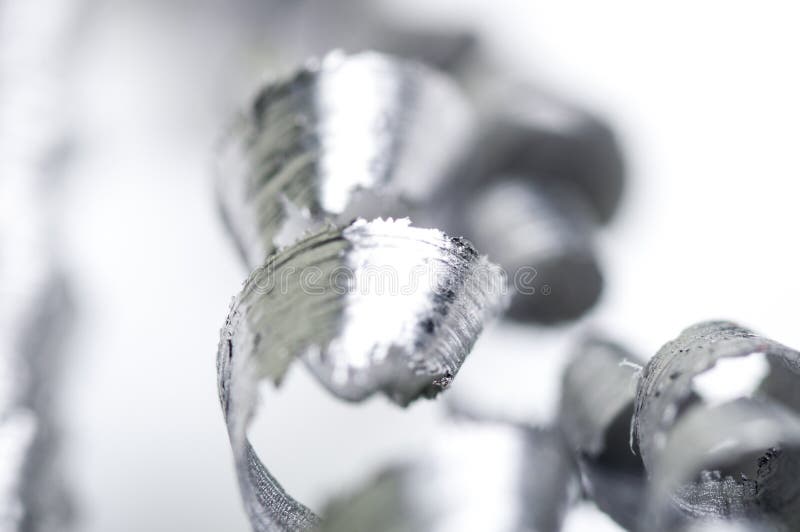 Metal shavings stock photography