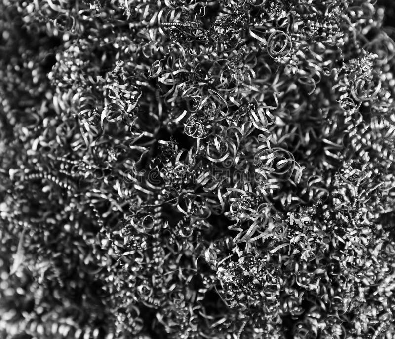 Metal Shavings. Metalworking and Materials Stock Photo Image of