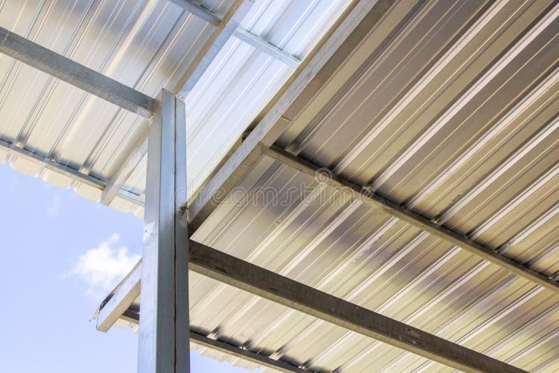 Metal sheet roof stock photo. Image of exterior, iron 232732754