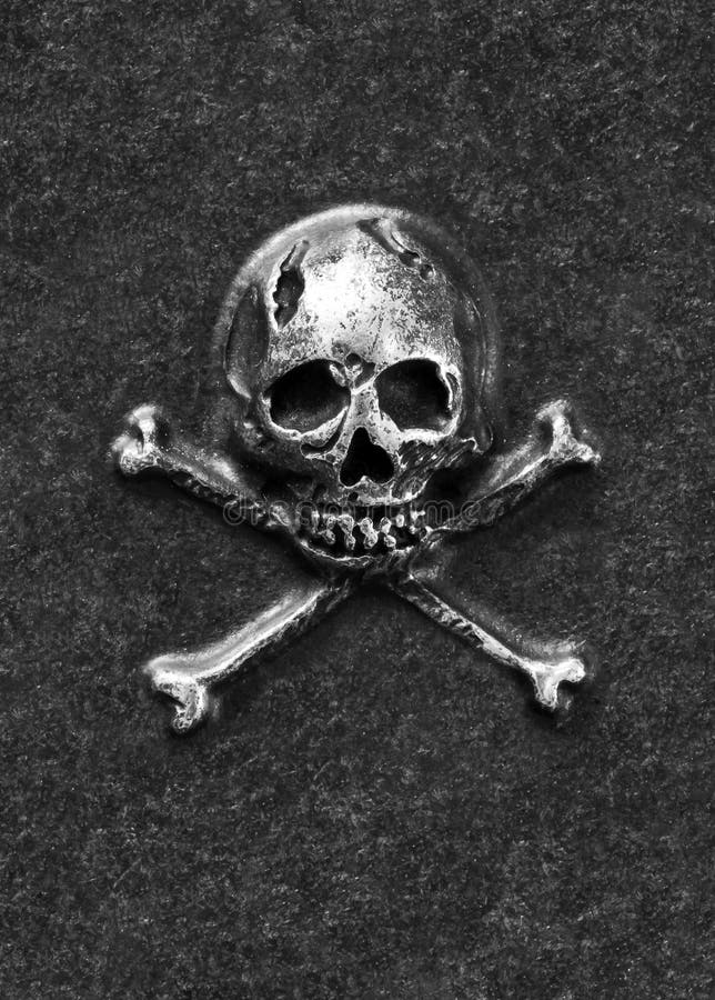 Metal Art. Skull Made by Nuts, Washers and Bolts Stock Image - Image of