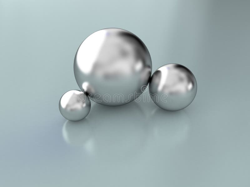 Metal spheres stock illustration. Illustration of metallic 8616416