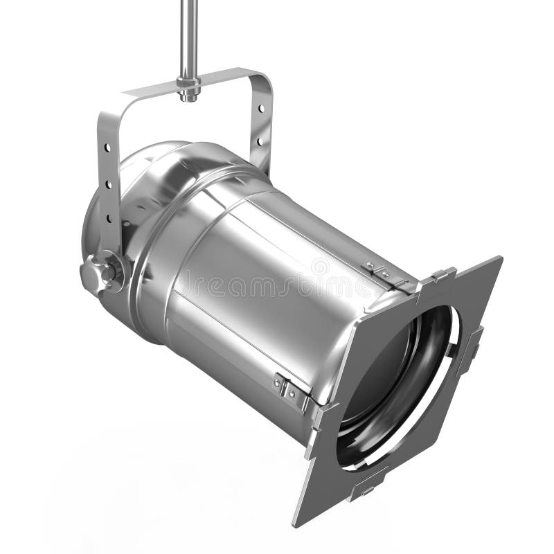 Spotlight on white stock illustration. Illustration of stage 6048198