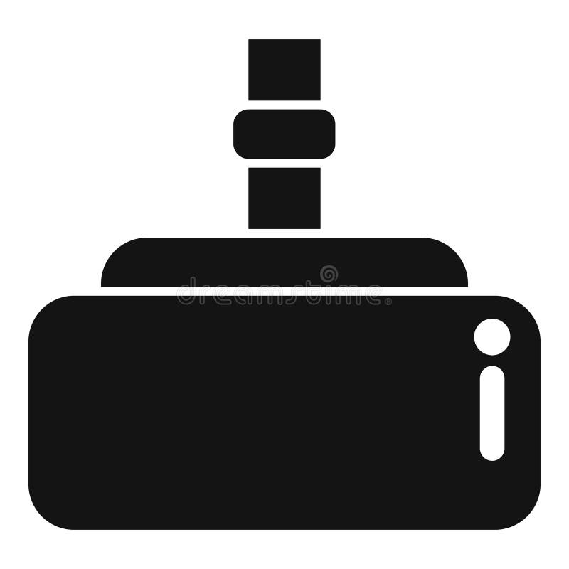 Metal sprinkler head icon simple vector. Shower head stock illustration