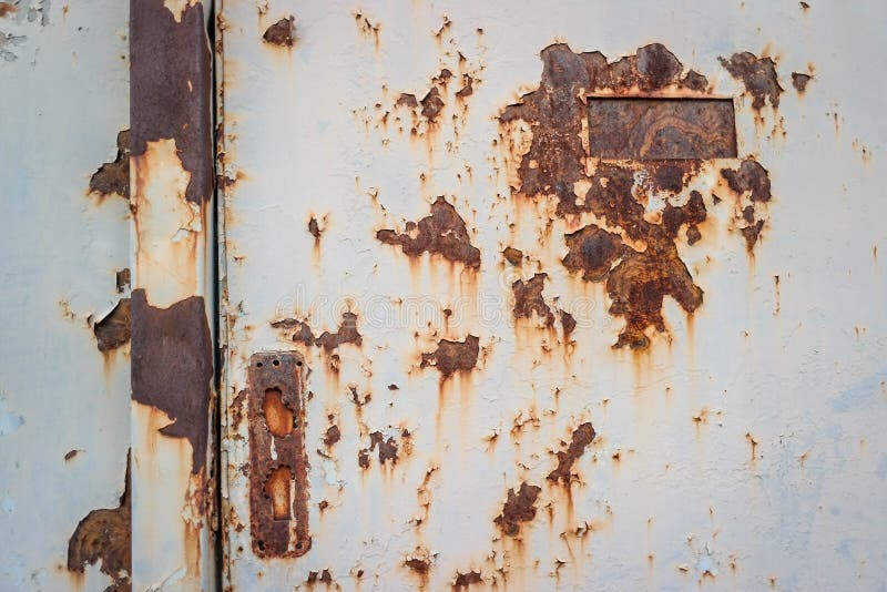 Metal Surface is Rusted, Corrosion, Meaning 3 Stock Photo Image of