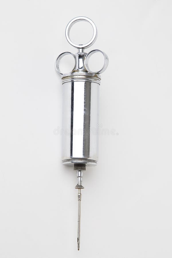 Metal syringe stock photo. Image of insulin, fashoned 18128024