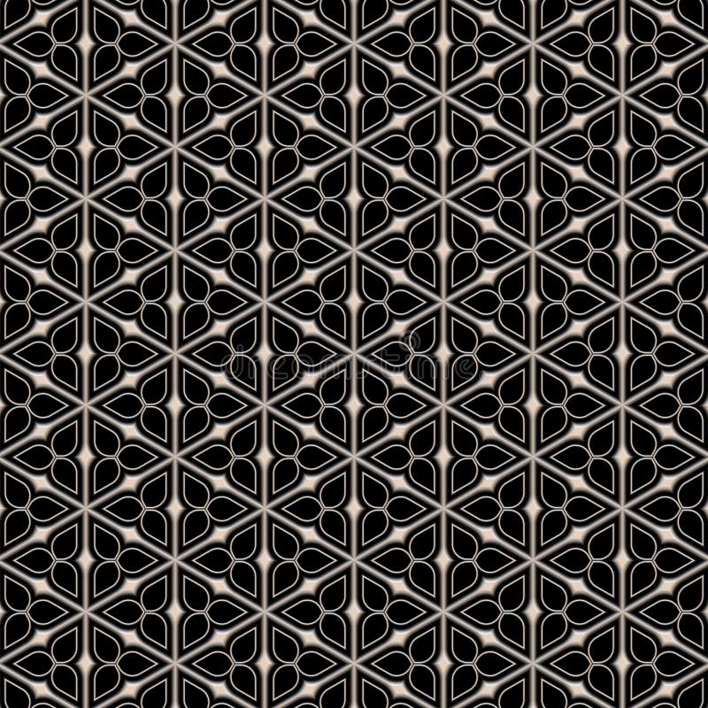 Metal victorian flower pattern