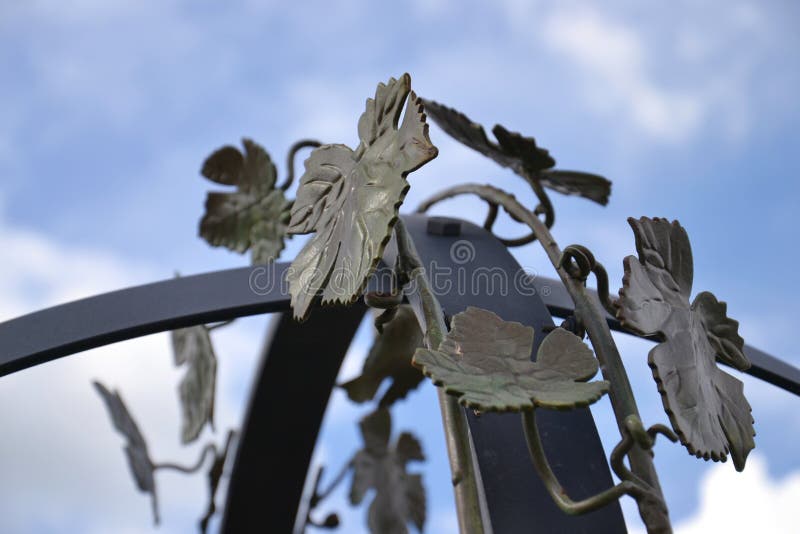 Metal Vine leaves stock image. Image of vine, leaves 46813921