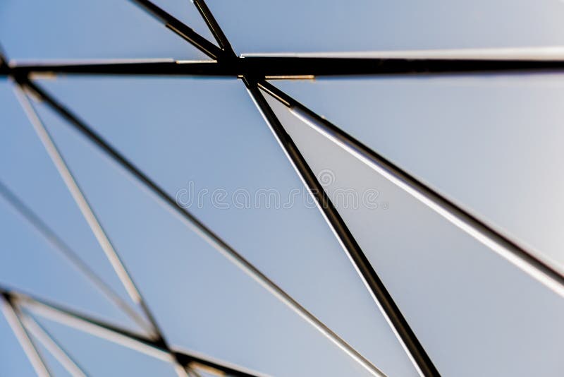Metal wall of triangles stock image. Image of front - 182872255