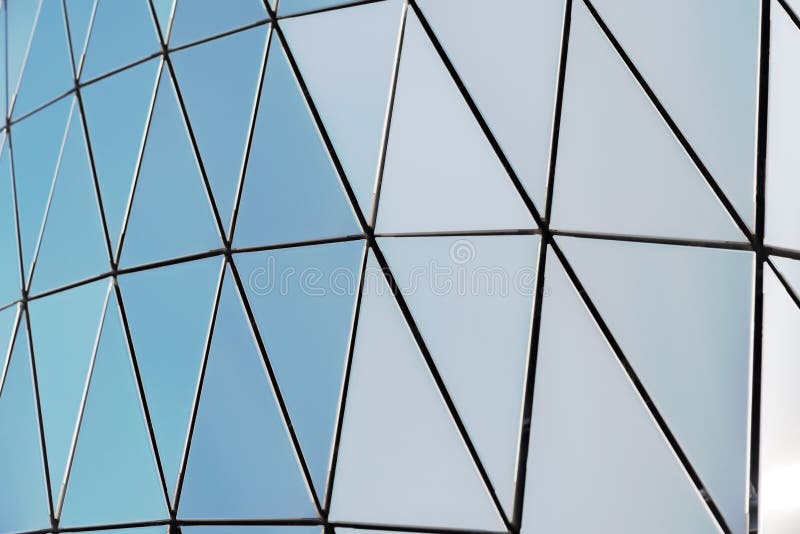 Metal wall of triangles stock image. Image of estate - 183194319