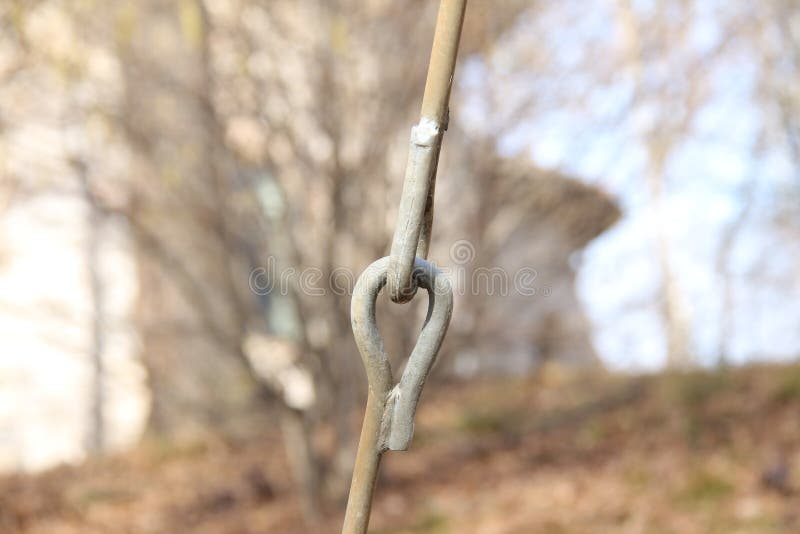 The Metal Wire Bent Form a Knot Stock Photo Image of knot, industry
