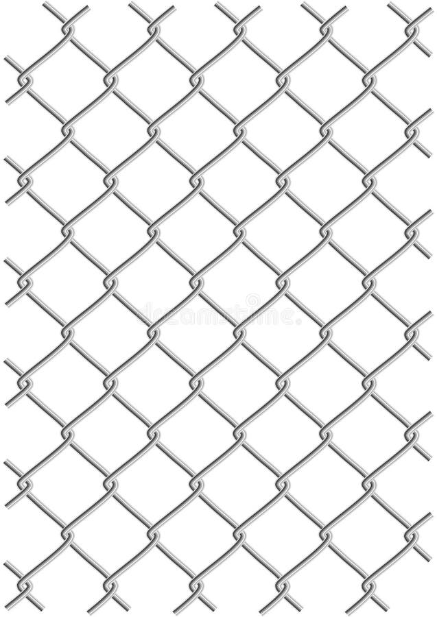 Seamless Texture Steel Mesh Netting White Background Illustration