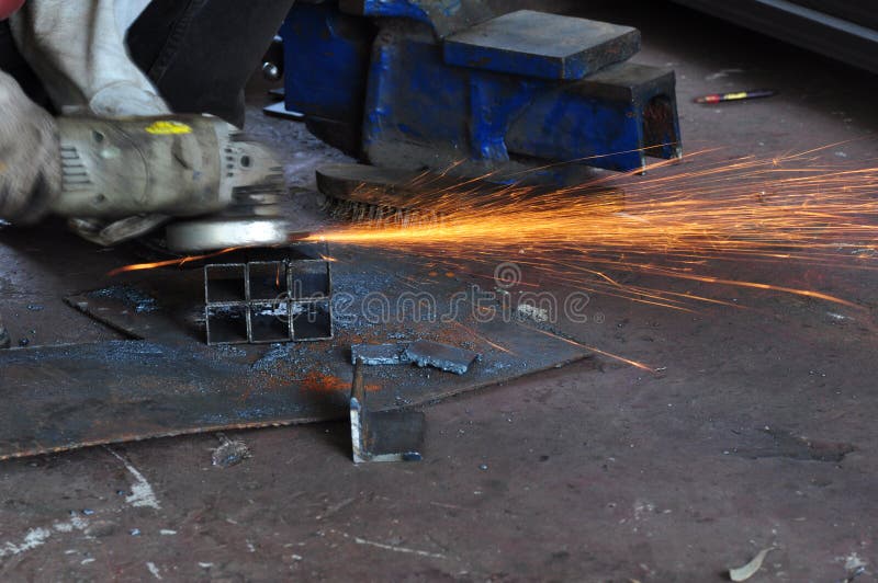 Metal work stock photo. Image of factory, engineering 23492522