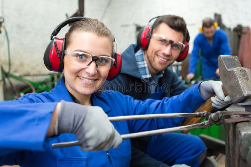 Metal Worker Teaching Trainee Stock Photo Image of indonesia, asian 160145594
