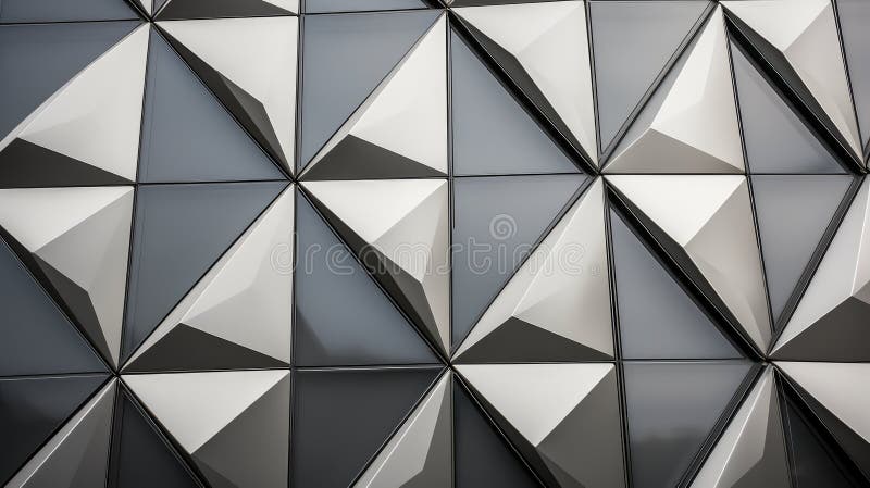 Metalen gevelpanelen stock illustratie