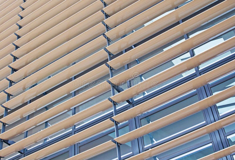 These unusual external blinds appear on the outside of the department for Civil Engineering at the University of Nottingham in England. These unusual external blinds appear on the outside of the department for Civil Engineering at the University of Nottingham in England.