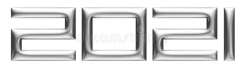 Metallic embossed numbers, alphabet, new year 2021, 3d illustration vector illustration Metallic embossed numbers, alphabet, new year 2021, 3d illustration vector illustration