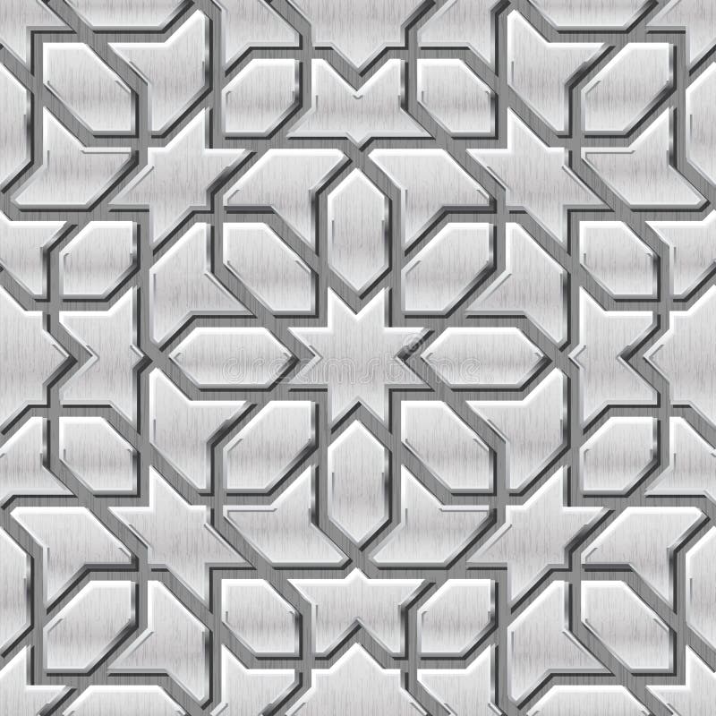 Metallic Background Pattern royalty free illustration