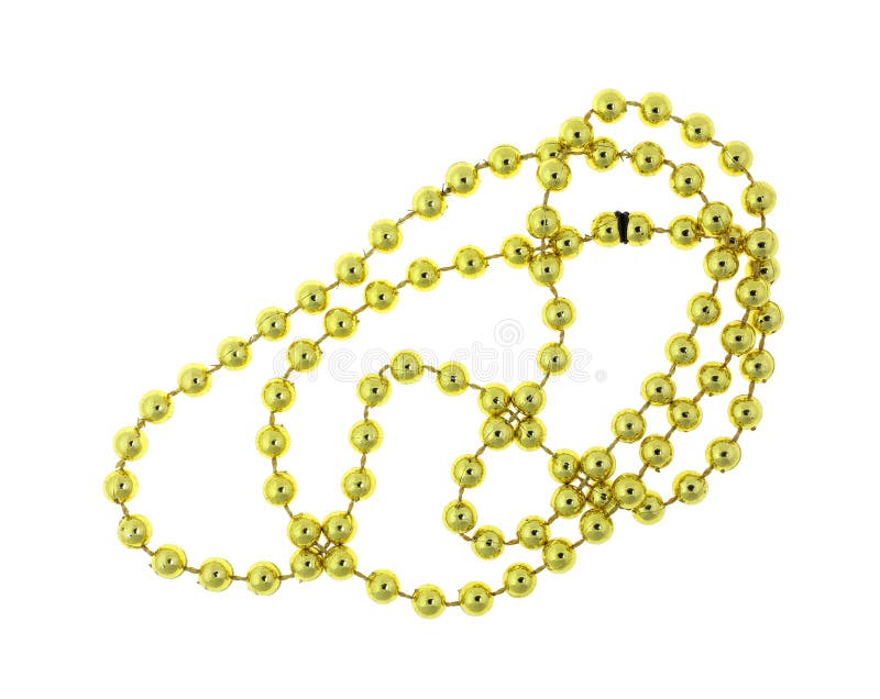 Metallic Beads Gold stock photo. Image of favor, overhead 32149684