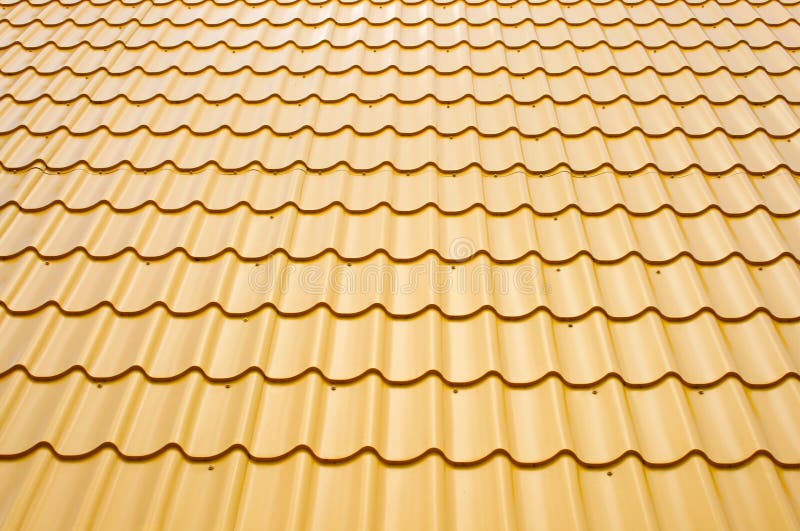 Metallic roof stock image Metallic roof stock image