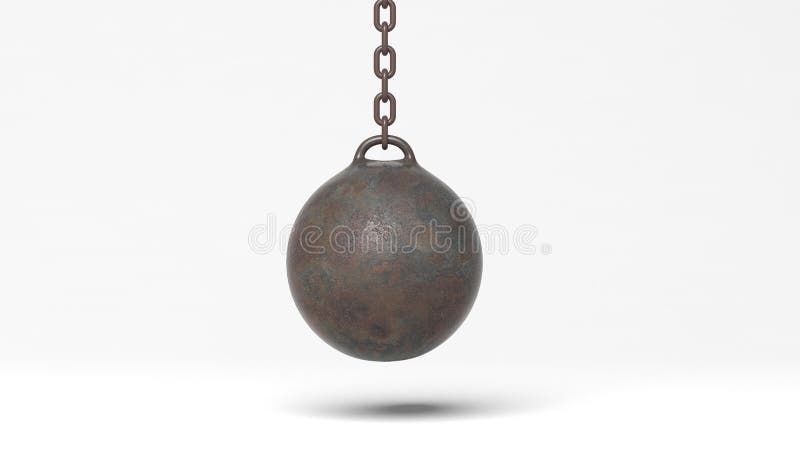 Free Vectors  iron ball and chain