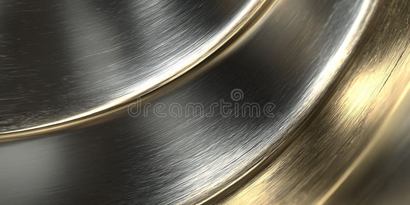 Metallic Textures Abstract Closeup of Gold and Silver Surfaces stock illustration