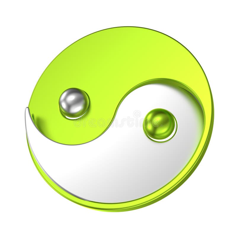 Metallisches Zeichen Tai Chi-Symbol Yin Yangs lizenzfreie abbildung Metallisches Zeichen Tai Chi-Symbol Yin Yangs lizenzfreie abbildung