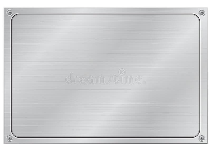 Metallplatte lizenzfreie abbildung