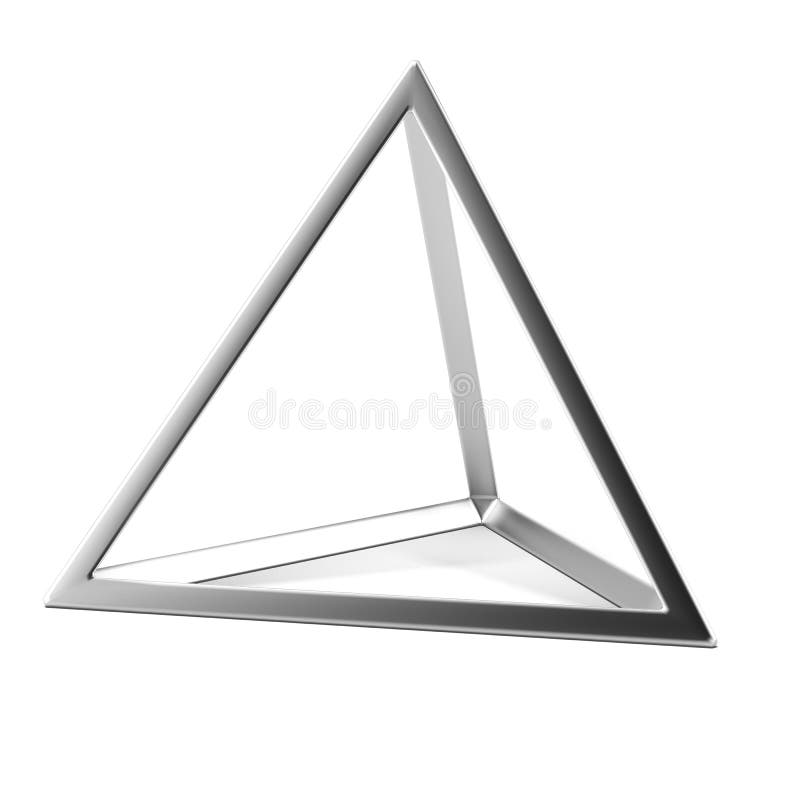 Metallpyramid stock illustrationer Metallpyramid stock illustrationer