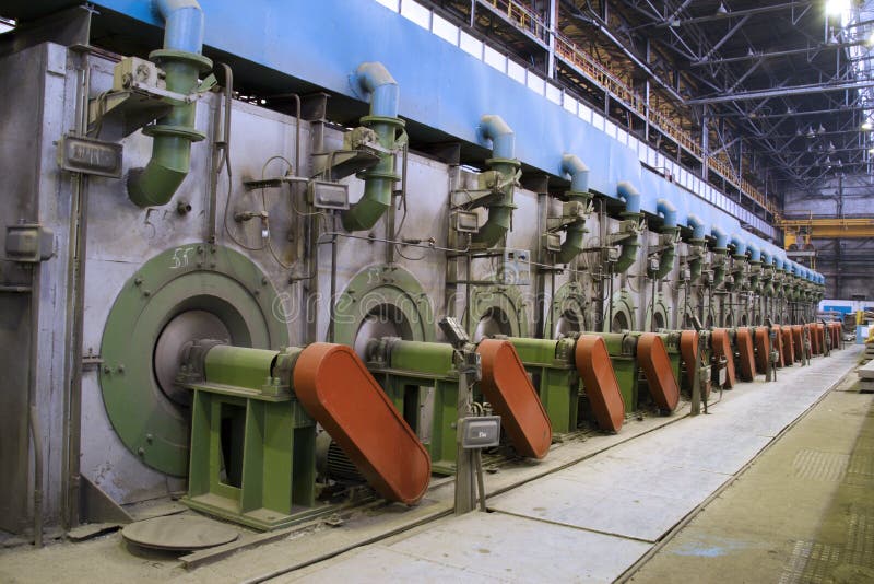 Refire kiln (metallurgy, plant internal view). Refire kiln (metallurgy, plant internal view)