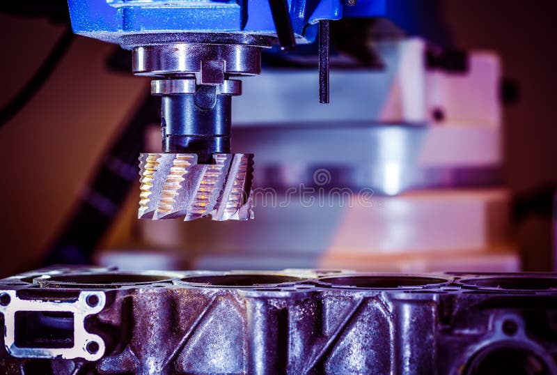 Metalworking CNC milling machine. royalty free stock photography