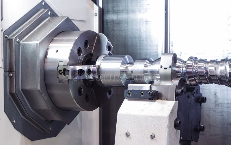 Metalworking CNC Milling Machine. Cutting Metal Modern Processing