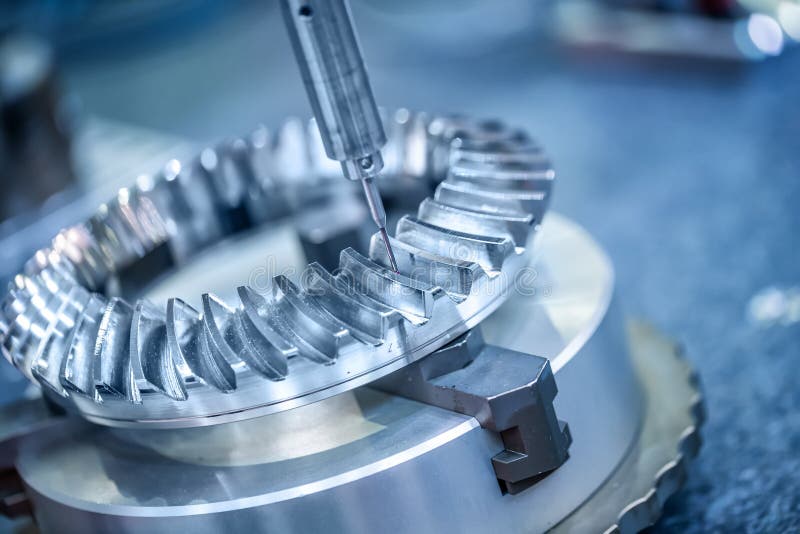 Metalworking CNC milling machine. stock photo