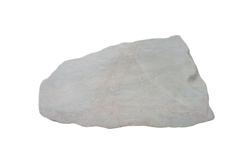 A Metamorphic Marble Rock Isolated on a White Background. Stock Photo Image of material