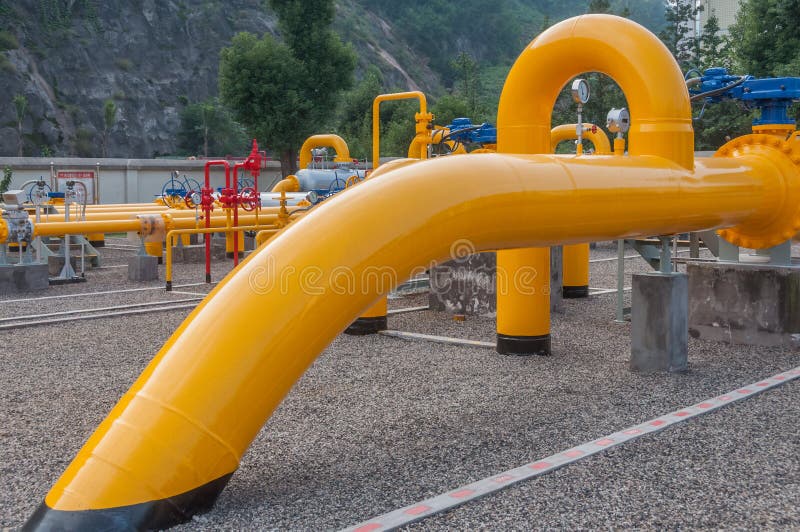 Metanodotto immagine stock Metanodotto immagine stock