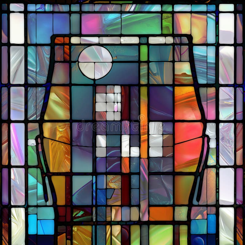 Metaphorical Glass Forms royalty free illustration