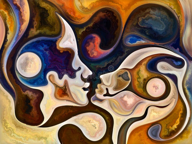 Metaphorical Inner Colors vector illustration