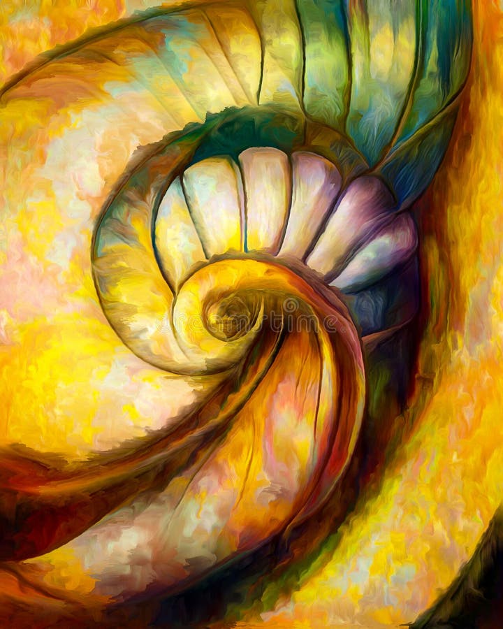 Metaphorical Nautilus vector illustration