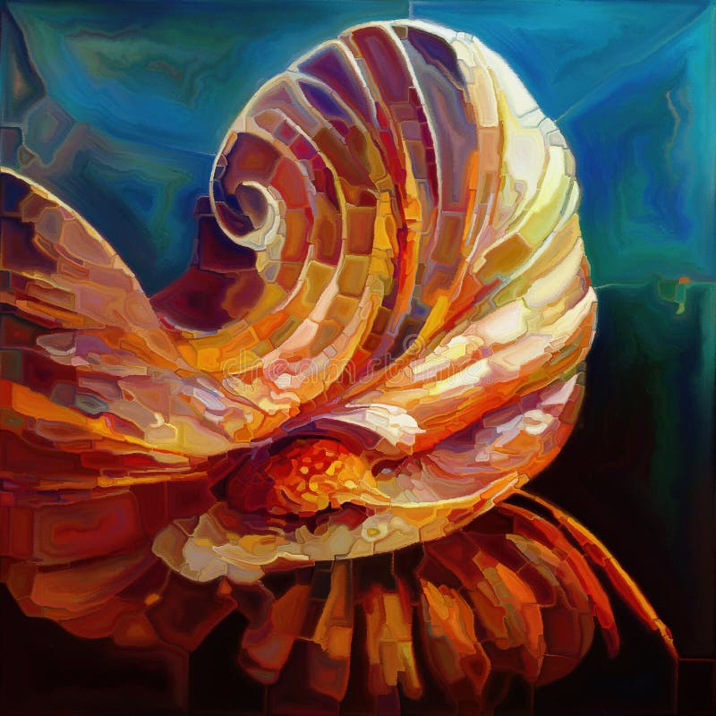 Metaphorical Nautilus royalty free illustration