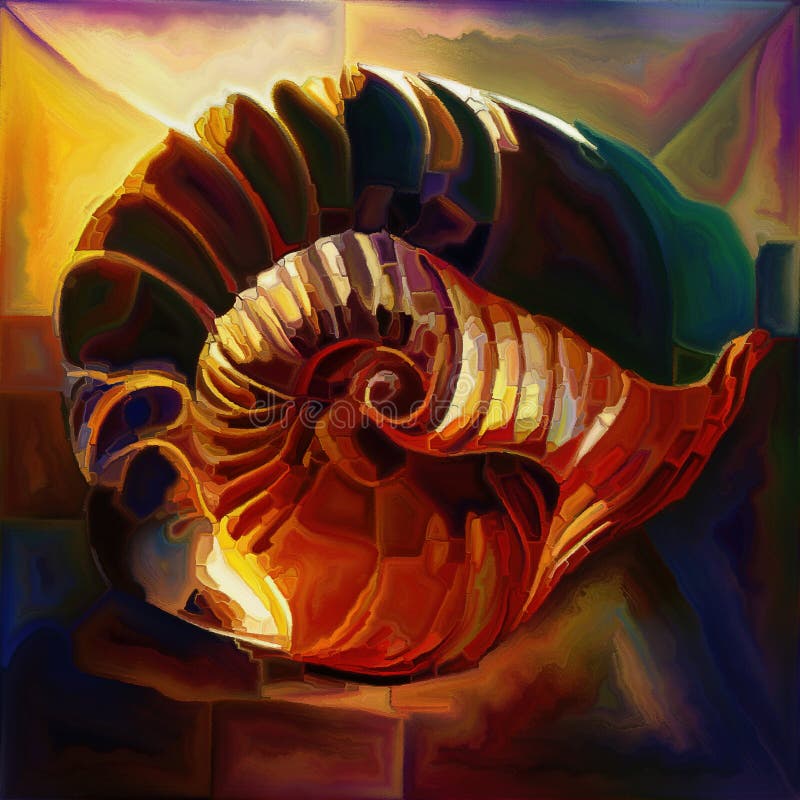 Metaphorical Nautilus royalty free illustration
