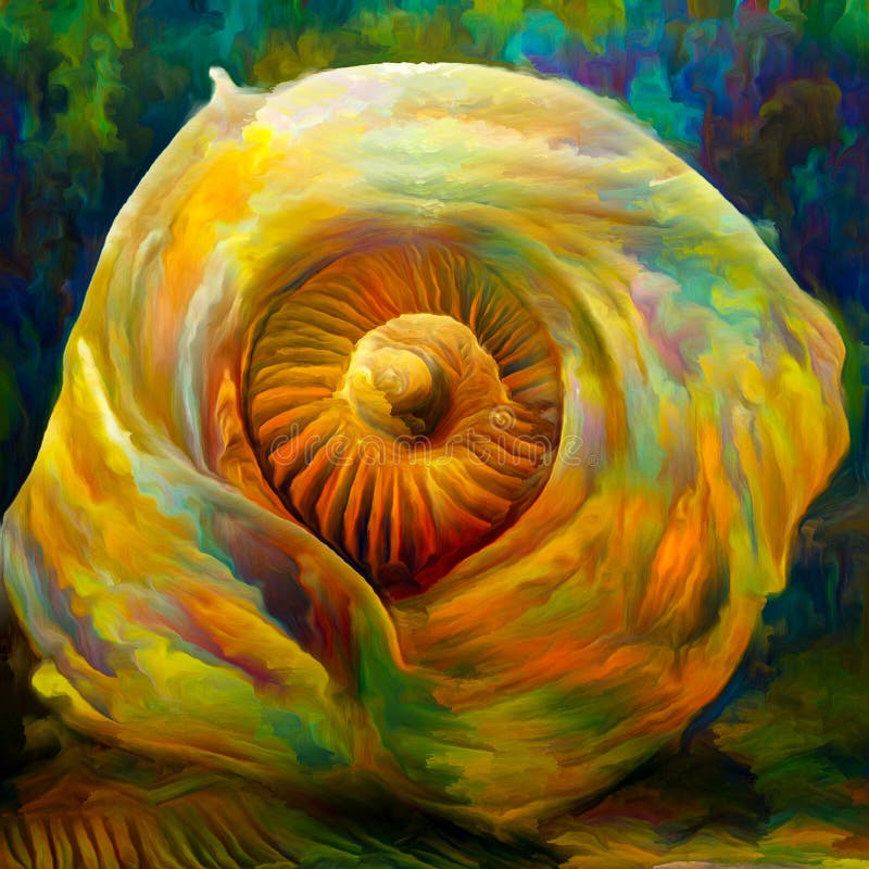 Metaphorical Nautilus stock illustration