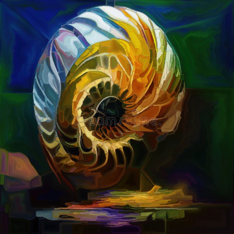Metaphorical Nautilus royalty free illustration