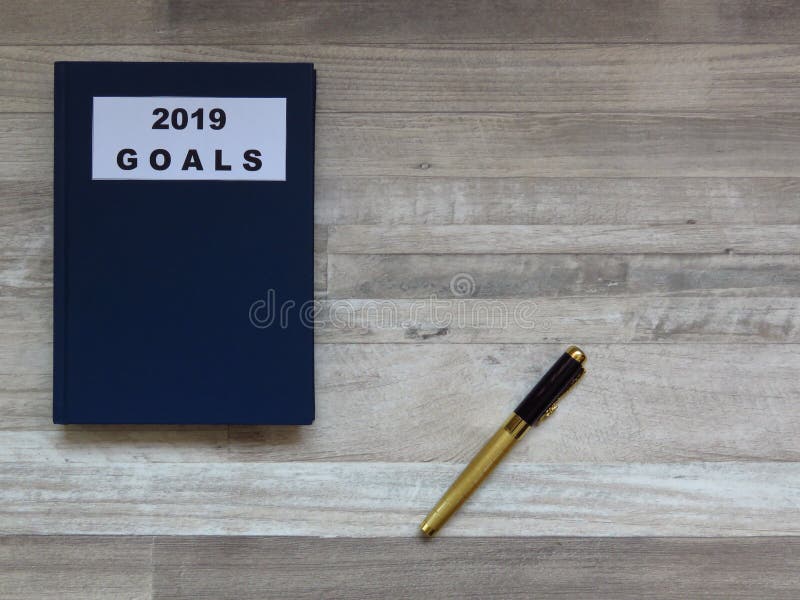 Metas para el próximo año 2019 Planes futuros y concepto de las metas imagen de archivo libre de regalías Metas para el próximo año 2019 Planes futuros y concepto de las metas imagen de archivo libre de regalías