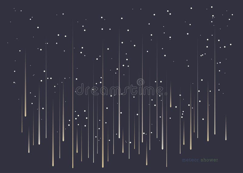 Meteorowa prysznic ilustracja wektor Meteorowa prysznic ilustracja wektor