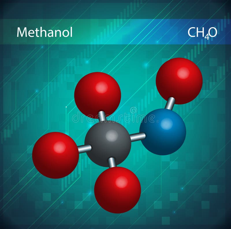 Methanol formula stock vector. Illustration of ch3oh - 47456715