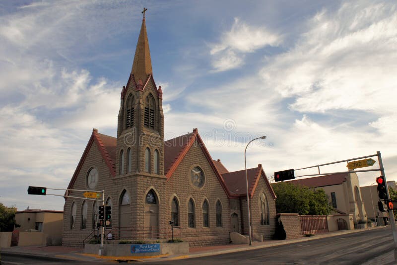 Methodist Church in Albuquerque, New Mexico Stock Photo Image of