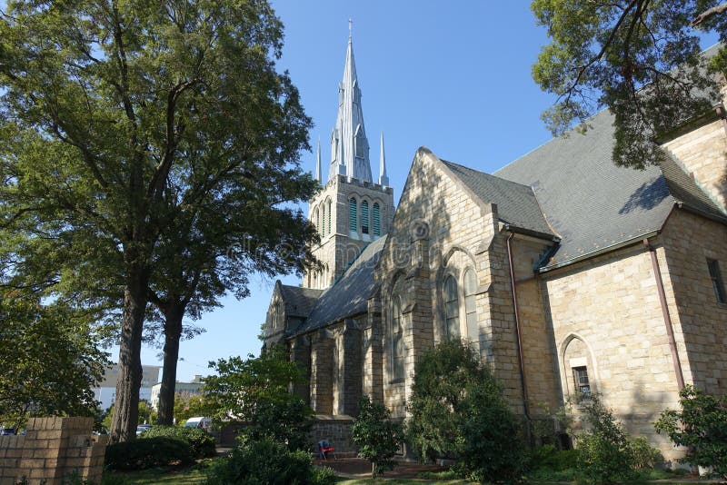 A Methodist Church in Downtown Durham, NC Editorial Photo Image of