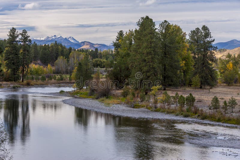 Methow River Near Winthrop, Washington. Stock Image Image of okanagon