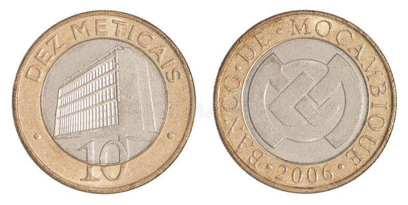 Meticaux de pièce de monnaie de la Mozambique images stock Meticaux de pièce de monnaie de la Mozambique images stock