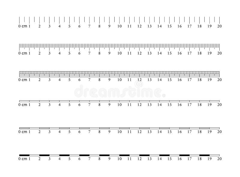 Premium Vector  Set of rulers with inches and cm scale school