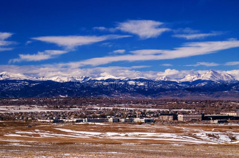 Metro Denver with Rocky Mountains